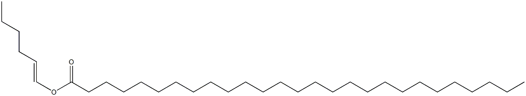 Heptacosanoic acid 1-hexenyl ester Structure