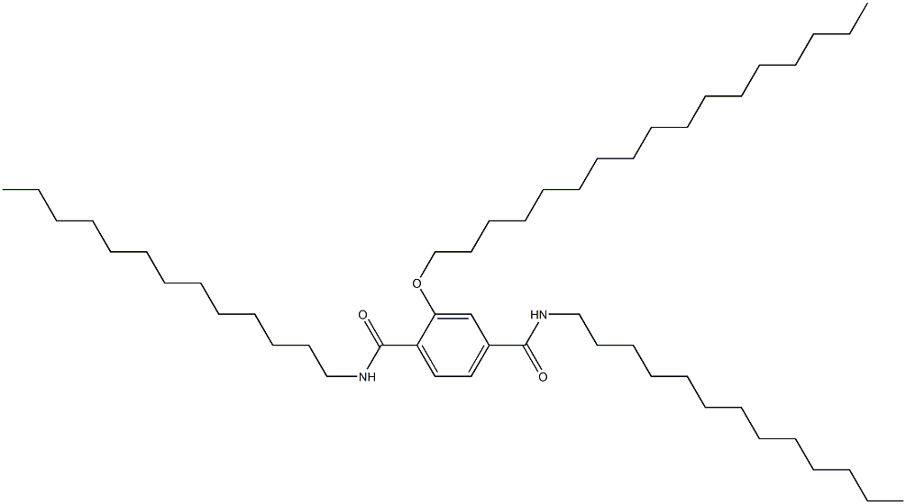 2-(Heptadecyloxy)-N,N'-ditridecylterephthalamide Structure