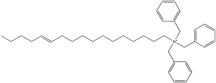 (12-Heptadecenyl)tribenzylaminium Structure