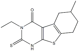 1,2,5,6,7,8-Hexahydro-3-ethyl-6-methyl-2-thioxo[1]benzothieno[2,3-d]pyrimidin-4(3H)-one