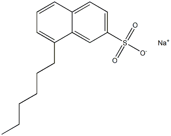 8-Hexyl-2-naphthalenesulfonic acid sodium salt Structure