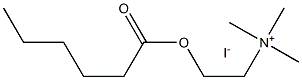 Hexanoylcholine iodide Structure