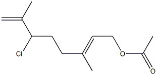 Acetic acid (E)-6-chloro-3,7-dimethyl-2,7-octadienyl ester|