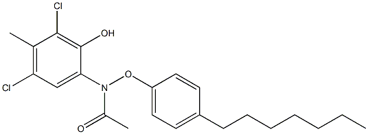 2-(4-Heptylphenoxyacetylamino)-4,6-dichloro-5-methylphenol