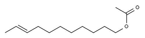 Acetic acid 9-undecenyl ester Structure