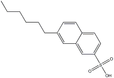 7-Hexyl-2-naphthalenesulfonic acid Structure