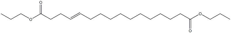 4-Hexadecenedioic acid dipropyl ester Structure