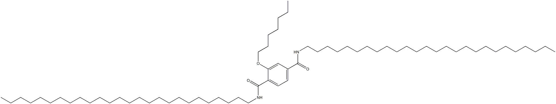 2-(Heptyloxy)-N,N'-dihexacosylterephthalamide Structure
