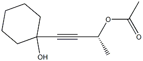 Acetic acid (R)-3-(1-hydroxycyclohexyl)-1-methyl-2-propynyl ester Structure