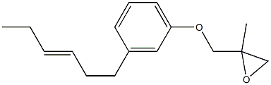 3-(3-Hexenyl)phenyl 2-methylglycidyl ether Structure