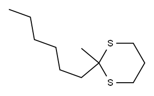 2-Hexyl-2-methyl-1,3-dithiane Structure