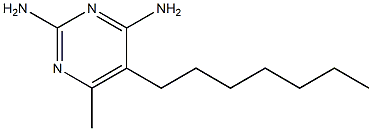 5-Heptyl-6-methylpyrimidine-2,4-diamine Structure