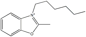 3-Hexyl-2-methylbenzoxazol-3-ium Structure