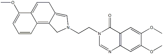 (3-(2-hexahydro-6-methoxy-(1H)-benz(e)isoindol-2-yl)ethyl)-6,7-dimethoxyquinazoline-4(3H)-one