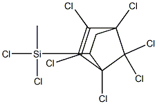 1,2,3,4 7,7-HEXACHLORO-6-METHYLDICHLOROSILYL-2-NORBORNENE 97% Structure