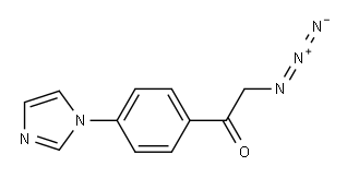 1-(4-(1H-imidazol-1-yl)phenyl)-2-azidoethanone Structure