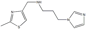 [3-(1H-imidazol-1-yl)propyl][(2-methyl-1,3-thiazol-4-yl)methyl]amine|