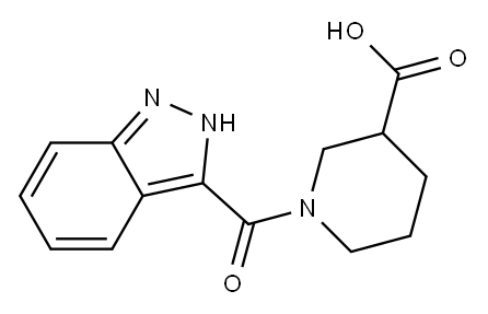 1-(2H-indazol-3-ylcarbonyl)piperidine-3-carboxylic acid