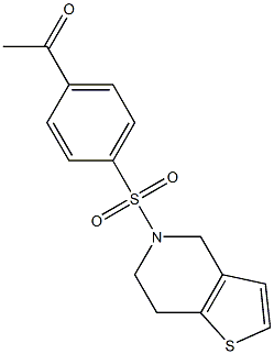 1-(4-{4H,5H,6H,7H-thieno[3,2-c]pyridine-5-sulfonyl}phenyl)ethan-1-one|