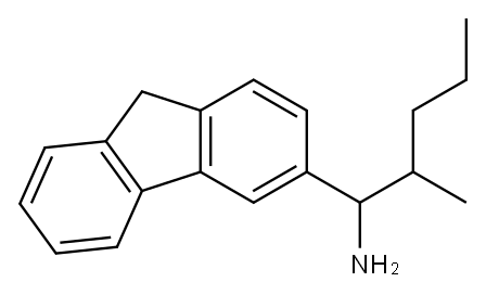 1-(9H-fluoren-3-yl)-2-methylpentan-1-amine Structure