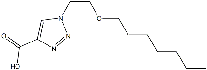 1-[2-(heptyloxy)ethyl]-1H-1,2,3-triazole-4-carboxylic acid|