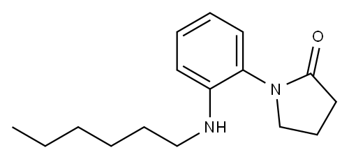 1-[2-(hexylamino)phenyl]pyrrolidin-2-one