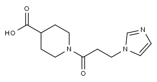 1-[3-(1H-imidazol-1-yl)propanoyl]piperidine-4-carboxylic acid