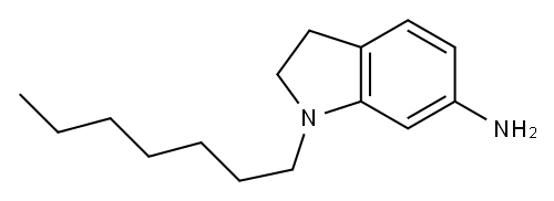 1-heptyl-2,3-dihydro-1H-indol-6-amine Structure