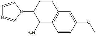 2-(1H-imidazol-1-yl)-6-methoxy-1,2,3,4-tetrahydronaphthalen-1-amine Structure