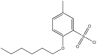 2-(hexyloxy)-5-methylbenzene-1-sulfonyl chloride