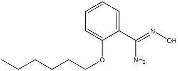 2-(hexyloxy)-N'-hydroxybenzene-1-carboximidamide Structure