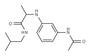 2-[(3-acetamidophenyl)amino]-N-(2-methylpropyl)propanamide|