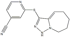 2-{5H,6H,7H,8H,9H-[1,2,4]triazolo[3,4-a]azepin-3-ylsulfanyl}pyridine-4-carbonitrile