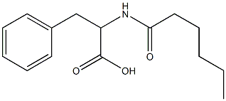 2-hexanamido-3-phenylpropanoic acid Structure