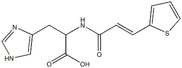 3-(1H-imidazol-4-yl)-2-{[(2E)-3-thien-2-ylprop-2-enoyl]amino}propanoic acid