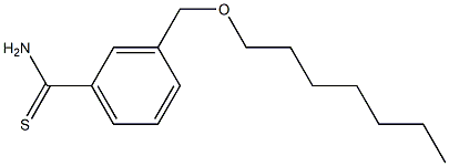 3-[(heptyloxy)methyl]benzene-1-carbothioamide Structure