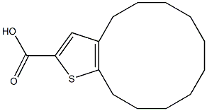 4H,5H,6H,7H,8H,9H,10H,11H,12H,13H-cyclododeca[b]thiophene-2-carboxylic acid Structure