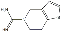 4H,5H,6H,7H-thieno[3,2-c]pyridine-5-carboximidamide Structure