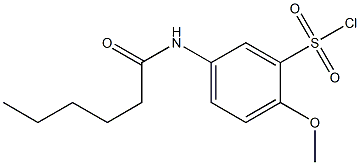 5-hexanamido-2-methoxybenzene-1-sulfonyl chloride