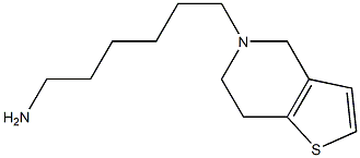 6-{4H,5H,6H,7H-thieno[3,2-c]pyridin-5-yl}hexan-1-amine 结构式