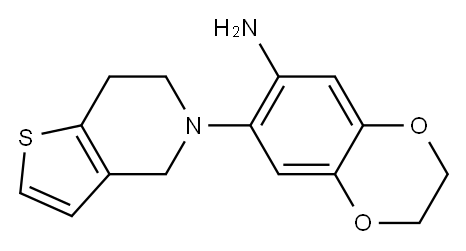 7-{4H,5H,6H,7H-thieno[3,2-c]pyridin-5-yl}-2,3-dihydro-1,4-benzodioxin-6-amine