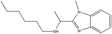 hexyl[1-(1-methyl-1H-1,3-benzodiazol-2-yl)ethyl]amine|