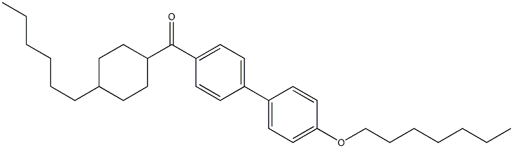 [4'-(heptyloxy)[1,1'-biphenyl]-4-yl](4-hexylcyclohexyl)methanone Structure