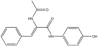 (Z)-2-(acetylamino)-N-(4-hydroxyphenyl)-3-phenyl-2-propenamide|