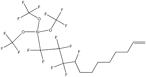 hexadecaflrorododec-11-en-1-yltrimethoxysilane Structure
