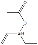 Acetic acid (ethenylethylsilyl) ester