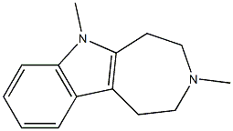 1,2,3,4,5,6-Hexahydro-3,6-dimethylazepino[4,5-b]indole Structure