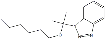 1-(1-Hexyloxy-1-methylethyl)-1H-benzotriazole|