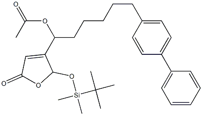 Acetic acid 1-[[2,5-dihydro-5-oxo-2-(tert-butyldimethylsiloxy)furan]-3-yl]-6-(biphenyl-4-yl)hexyl ester
