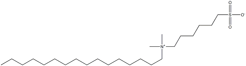 Hexadecyldimethyl(6-sulfonatohexyl)aminium Structure